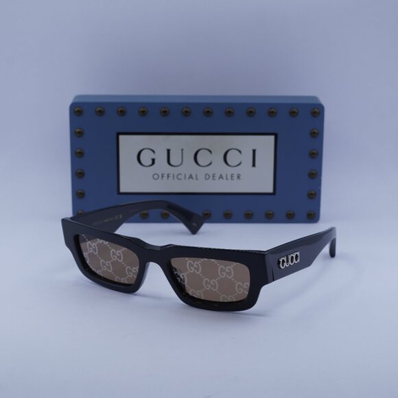 Gucci GG1838S 005 Cat Eye Sunglasses - Shiny Grey - Picture 1 of 10